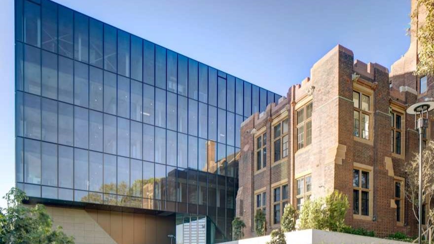 Panoramic image of Social Sciences Bld at University of Sydney